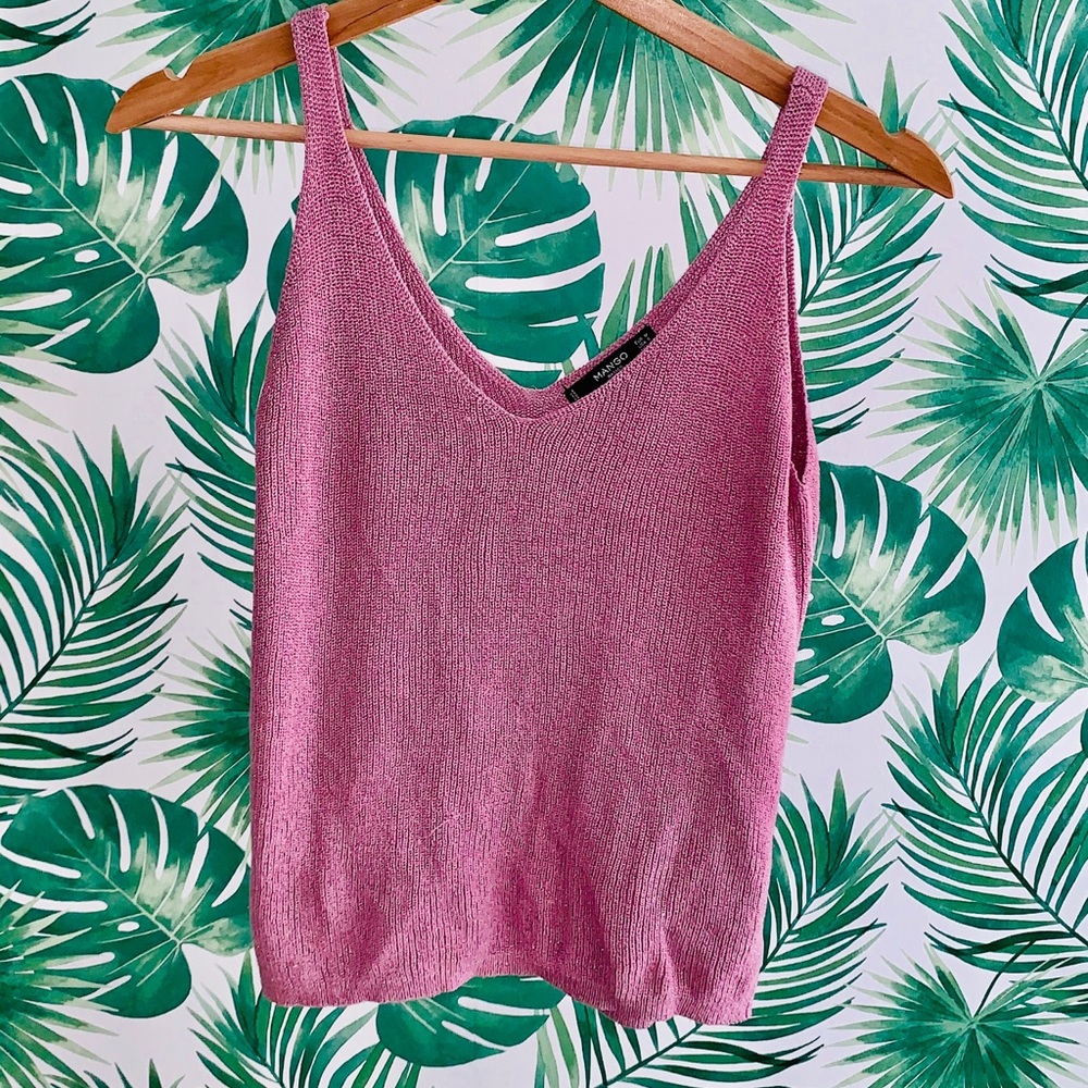 Metallic speck mauve tank